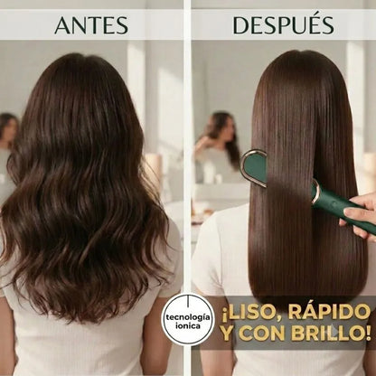 Cepillo Cerámico Iónico 2 en 1 | Alisa y Riza tu Cabello